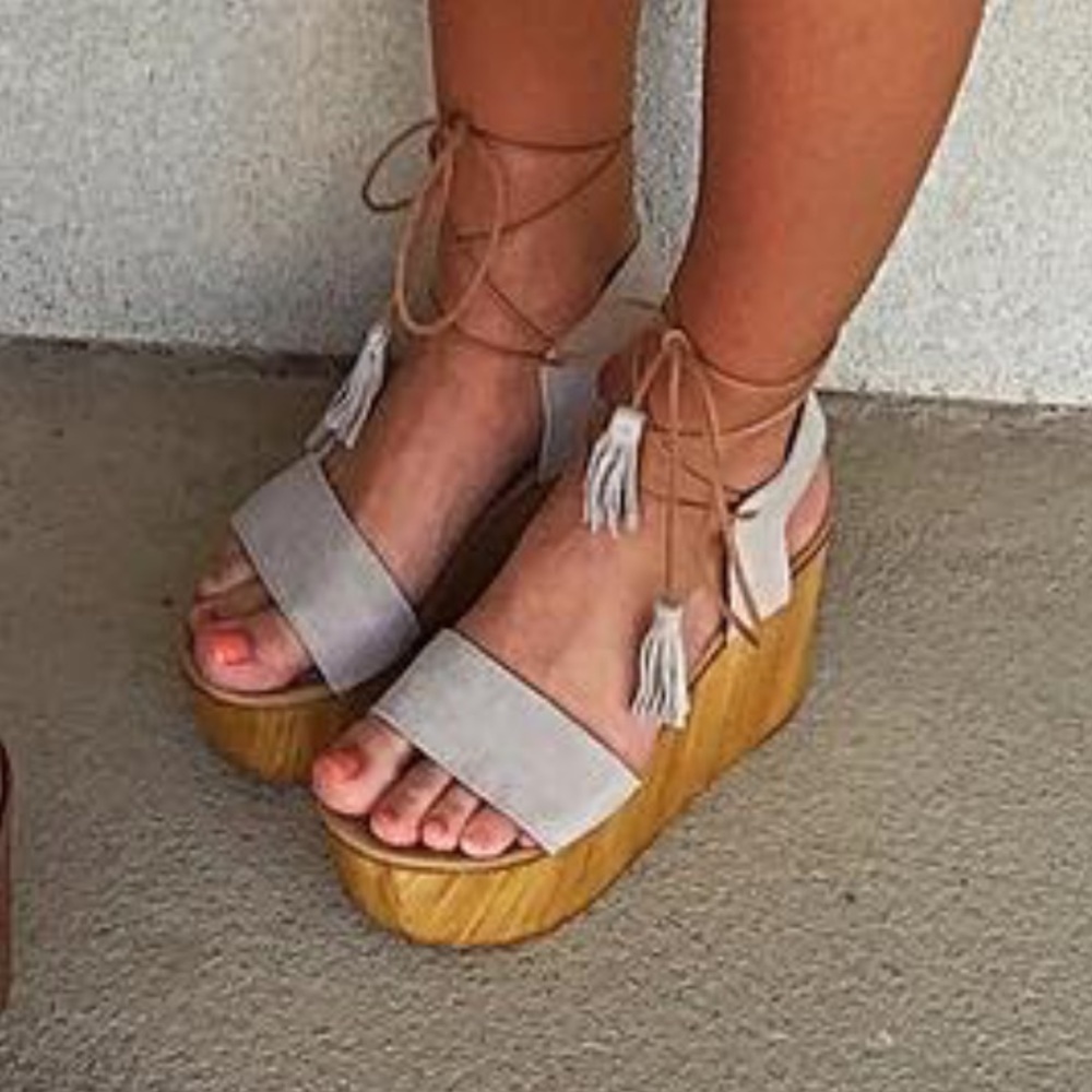 Steve Madden lace-up platform sandals